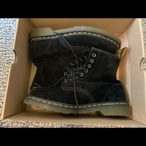 Dr. Martens AirWair Black Soft Buck Suede